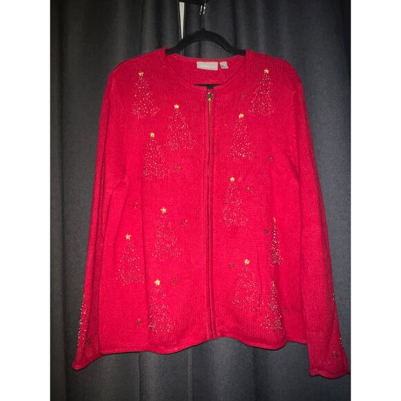 Ugly Christmas Sweater Xmas Cardigan Size Medium - Picture 1 of 4